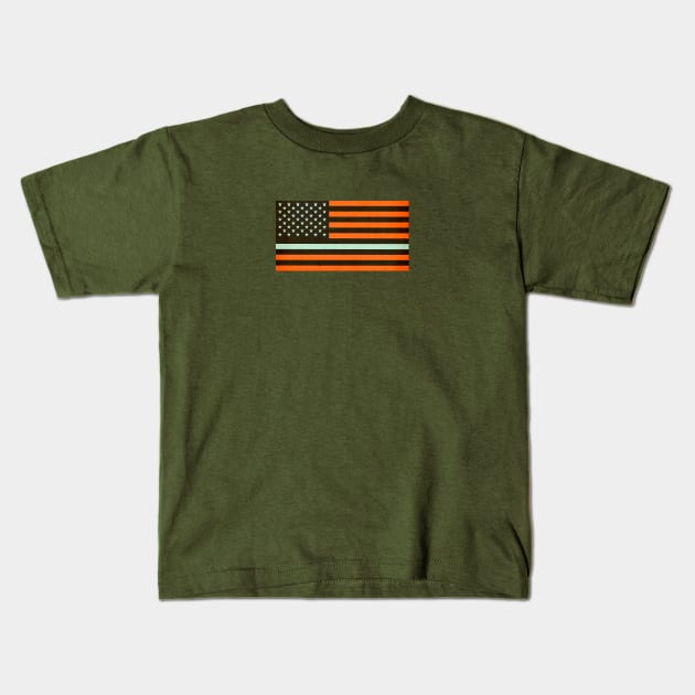 American Flag Design Kids T-Shirt by Terrybogard97